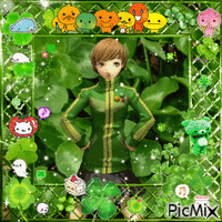 chie and a whole buncha sanx geanimeerde GIF