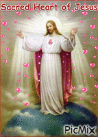 Sacred Heart of Jesus - GIF animé gratuit
