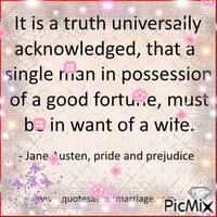 Jane Austen Quote animovaný GIF