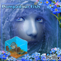 Pompadour fish - GIF animé gratuit