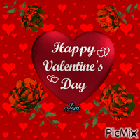 Happy valentines day Gif Animado