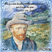 Vincent Van Gogh - Besplatni animirani GIF