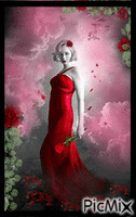 Lady In Red! - Animovaný GIF zadarmo