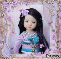 Sweet Asian Doll GIF animé