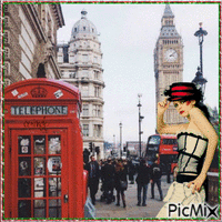Rues de Londres - Nemokamas animacinis gif