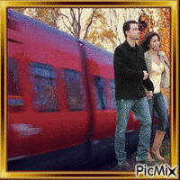 Train Speeding animovaný GIF