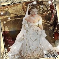 Princesa vintage animirani GIF