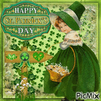 St. Patrick Vintage animovaný GIF
