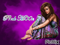 pink moon - GIF animé gratuit