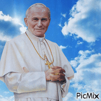 Saint Jean Paul II - GIF animé gratuit