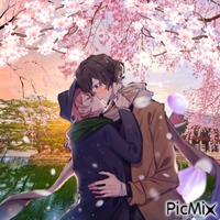 Soukoku Cherry Blossom Love GIF animata