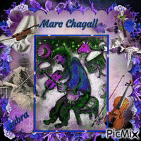 Marc Chagall con violín