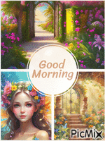 Greeting Good Morning - GIF animado grátis