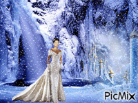 mariée en hivers - 無料のアニメーション GIF