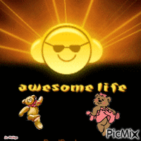 awesome life animēts GIF