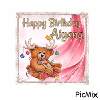 Happy Birthday Aiyana animeret GIF