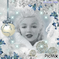 Marilyn Monroe par BBM animirani GIF
