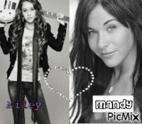 Miley Cyrus & Mandy Jiroux - GIF animé gratuit