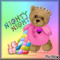 nighty night - GIF animado grátis