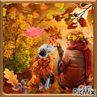 feuilles d'automne🌹🌼 Animated GIF