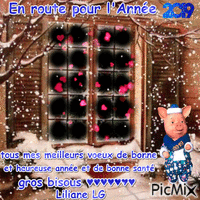 Bonne Année 2019. Gros bisous ♥♥♥♥♥♥♥ Animated GIF
