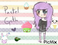 pastel goth GIF animata