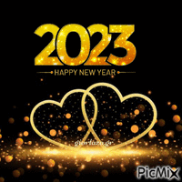 2023-Happy New Year! Gif Animado
