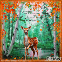 Autumn.Deer. GIF animado