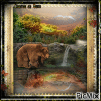 Landscape with a bear