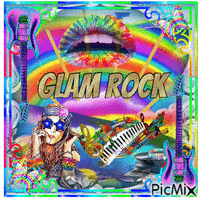 GLAM ROCK animerad GIF