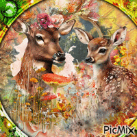 deer art - Free animated GIF