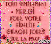 Tout simplement merci Animated GIF