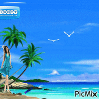 biển đẹp 动画 GIF
