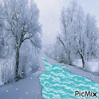 Зима, снег,мороз - Besplatni animirani GIF