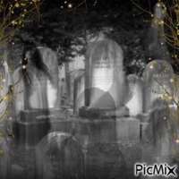 graveyard GIF animé