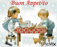 Buon appetito - Gratis animeret GIF