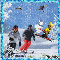 ski GIF animé