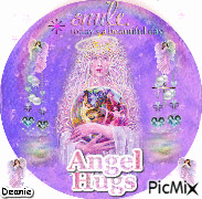 Angel Hugs Smile It's a Beautiful Day анимиран GIF