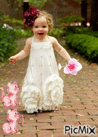 la niña rosa - Δωρεάν κινούμενο GIF