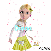 Diana animovaný GIF