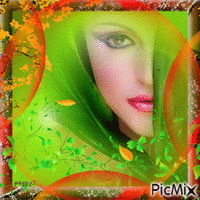orange and green geanimeerde GIF
