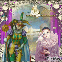 Harlequin et Pierrot Amoureux