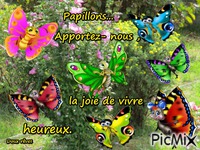 Papillons animovaný GIF