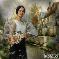 Vintage Frau Animated GIF