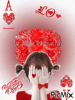 L'asso di San Valentino - Laurachan GIF animata