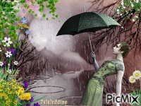 pluie GIF animata