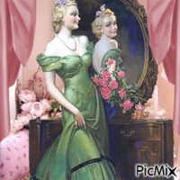 Miroir Vintage - zdarma png