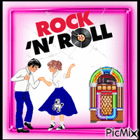 rock n roll GIF animado