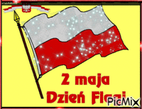 2 MAJ....DZIEŃ FLAGI RZECZPOSPOLITEJ POLSKIEJ - GIF animate gratis
