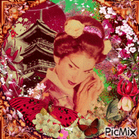 Madame butterfly - Free animated GIF